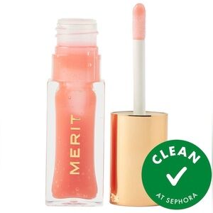 Merit Shade Slick Tinted Lip Oil in Jete - Sheer Natural